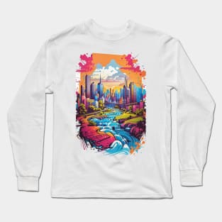 Landscape Surrounded By City Long Sleeve T-Shirt